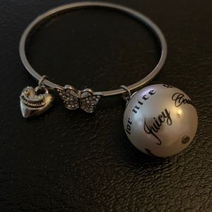 juicy couture bangle with charm